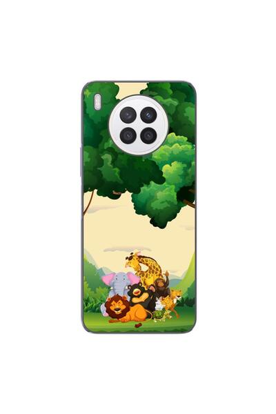 OEM Husa compatibila cu Huawei Nova 8i Silicon Gel Tpu Model Jungla cu Animale