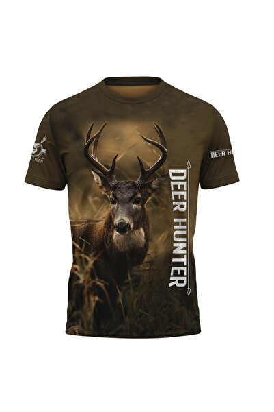 OEM Men's T-shirt Deer, short sleeve multicolor F115