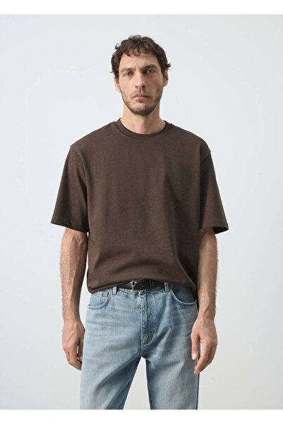 MANGO Man Relaxed fit pamuklu tişört