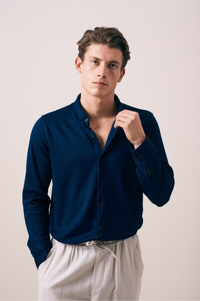 carino man REGULAR FIT OYSHO ÇİZGİ DOKULU GÖMLEK