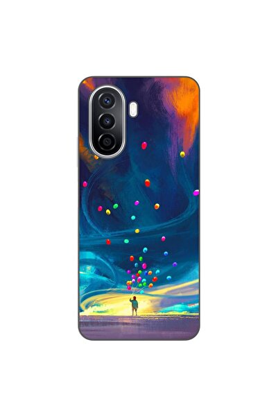 OEM Θήκη συμβατή με Huawei Nova Y70 από σιλικόνη gel TPU με σχέδιο Μπαλόνια τ...