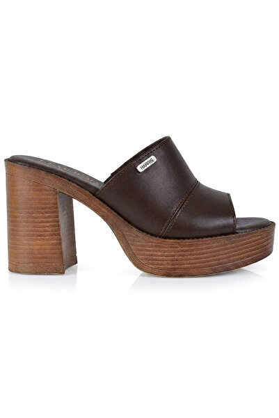 Harris Δερμάτινo καφέ πέδιλο 236-4305