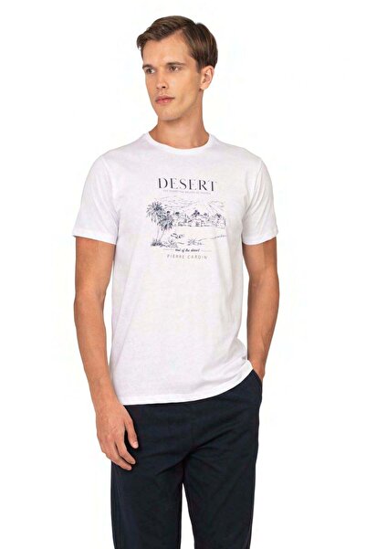 Pierre Cardin 6138 Men's White Short Sleeve Round Neck Pajama Set