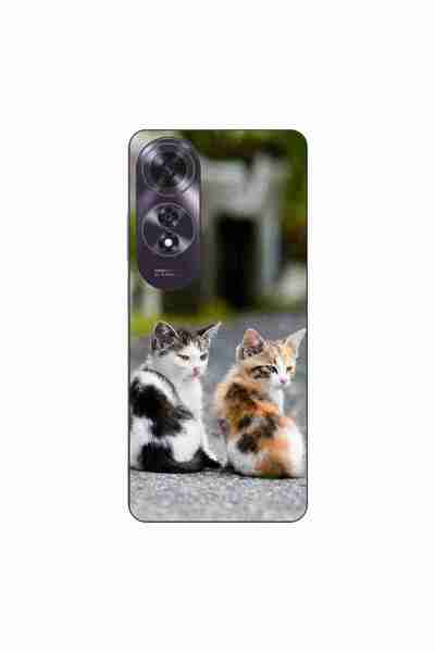 OEM Калъф, съвместим с Oppo A60 4G, силиконов гел TPU, с шарка на котенца