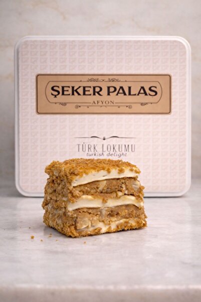 ŞEKER PALAS AFYON Lotus Bisküvili Fındıklı Baklava Lokum 500GR - Karamelize L...