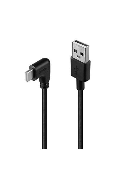 LİNDY 0.5m USB 2.0 Type A to C Cable, 90¬∞ Right Angle