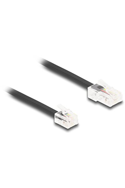 DELOCK Telefonkabel RJ45 Stecker zu RJ11 Stecker schw. 3m