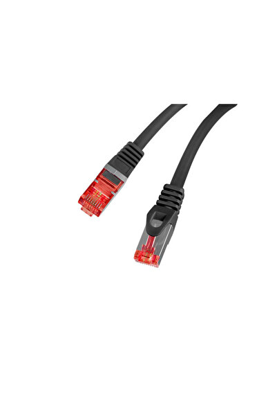 Lanberg Cordon de patching Cat.6 S/FTP LSZH CU 20m Negru, testat cu Fluke