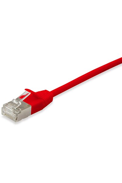 EQUIP Cablu Patch Cat6A SlimFlex F/FTP 1.50m roșu LSZH 2xRJ45 în pungă de pla...