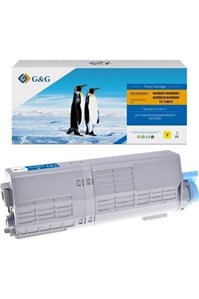 G&G Toner compatibil cu OKI 46490605, NT-COC532XXY, galben, 6000 de pagini
