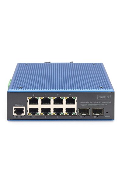 Digitus Switch 8+2-Port L2 managed Gigabit Ethernet PoE