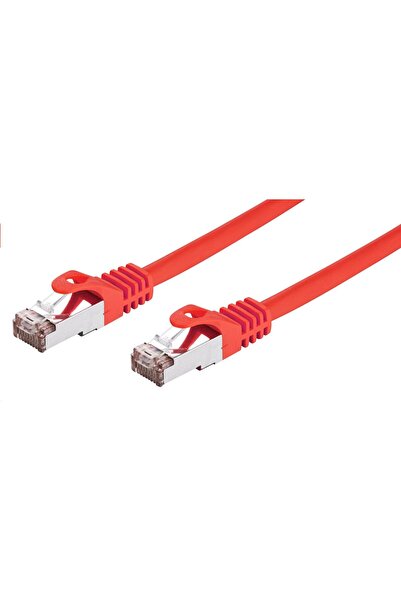 C-TECH Cablu patchcord Cat6, FTP, ƒçerven√Ω, 2m