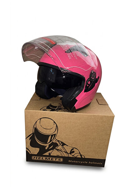 Hobbys JK-910 Güneş Vizörlü Camlı CE Belgeli Lüks Kask