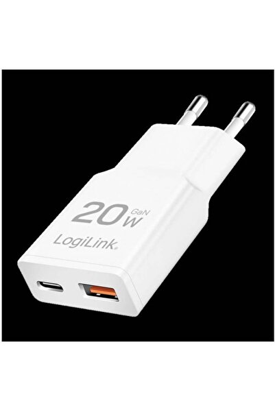 LogiLink ≈Åadowarka sieciowa PA0346 USB GaN, 20 W, 1x USB-C (PD), 1x USB-A (Q...