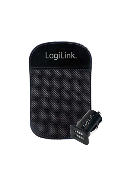 LogiLink USB Kfz Netzteil, 2x USB-Port, 10.5W + Antirutschm.