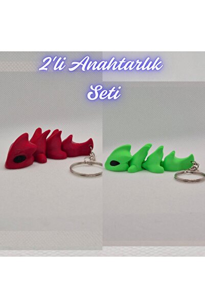 3DAtölyeMaker Fire Department Red Flexible Dragon and Green Flexible Dragon K...