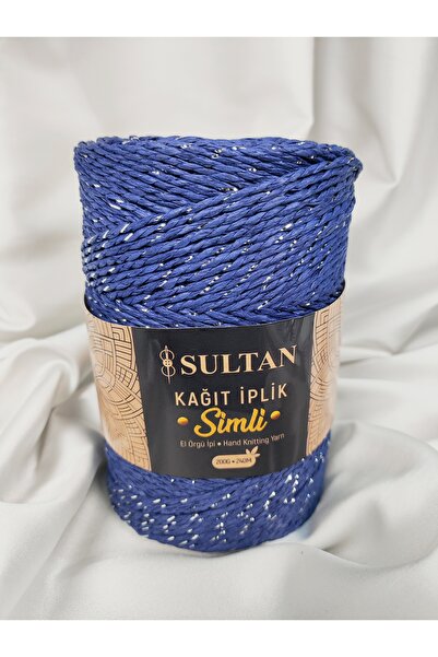 Sultan Glitter Paper Yarn Hand Knitting Yarn 200Gr.-240Mt. (1 Piece) - Color:...