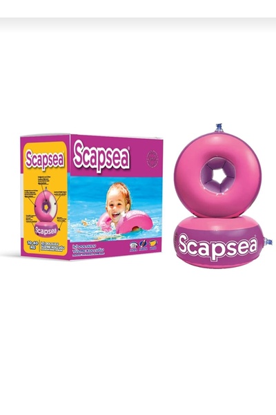 elaa aksesuar Scapsea Çocuklar İçin İçi Dolgulu Yüzme Kolluk 10- 40 Kg Pembe ...