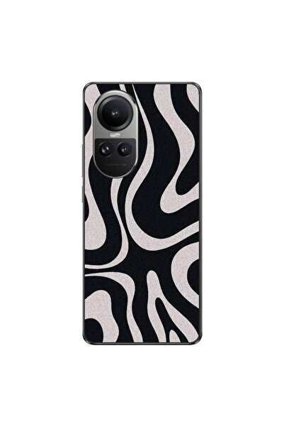 OEM Husa compatibila cu Oppo Reno10 5G Silicon Gel Tpu Model Monochrome Hypnotic