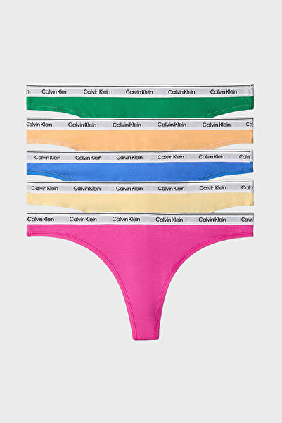 Calvin Klein Cotton Logo 5 Pack Panties Lv00Qd52214Wi Panties Lv00Qd5221 4Wi
