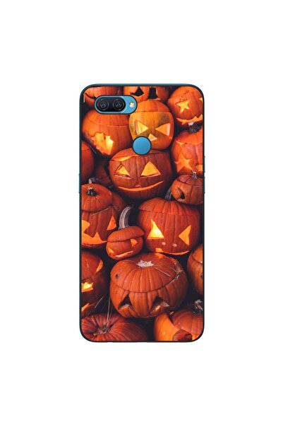 OEM Husa compatibila cu Oppo A12 Silicon Gel Tpu Model Halloween Dovleci Lumi...