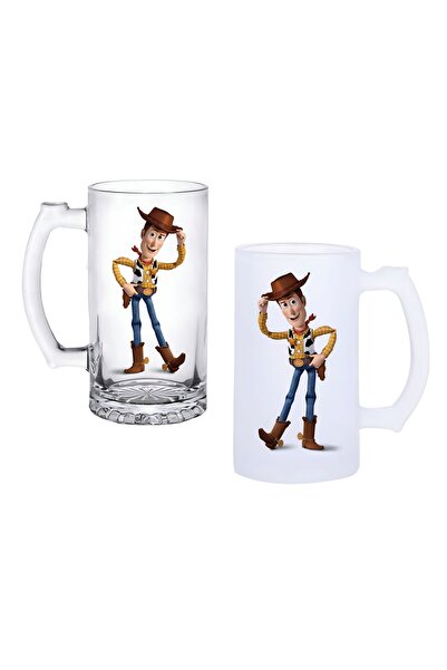 Ghostbastır Toy Story Beer Glass with Handle, Available in Frosted or Transpa...
