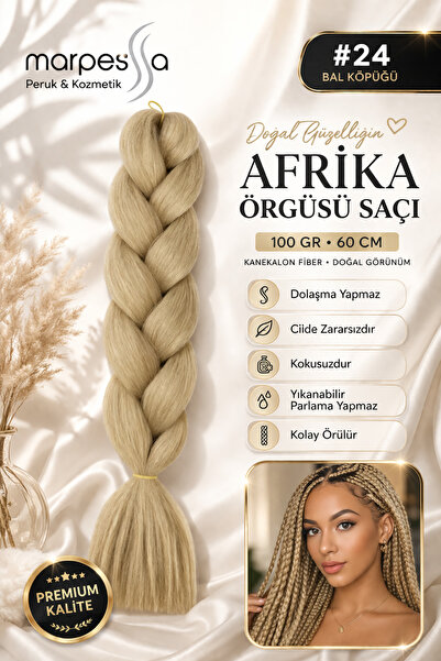 Marpessa Afrika Örgüsü Rasta Ve Box Braid Için Sentetik Saç 100gr