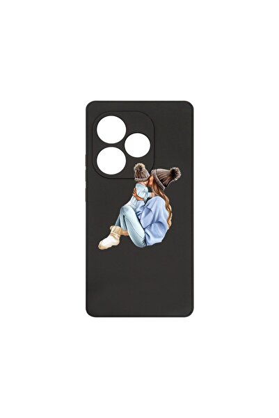 bestcase Θήκη Premium Σιλικόνης, Συμβατή με Realme GT 6, Σχέδιο Κορίτσι-Μαμά ...