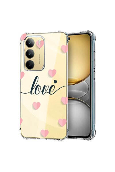 bestcase Husă pentru Realme 14x 5G, Antișoc 1.5MM, Love Flying Hearts, Protec...