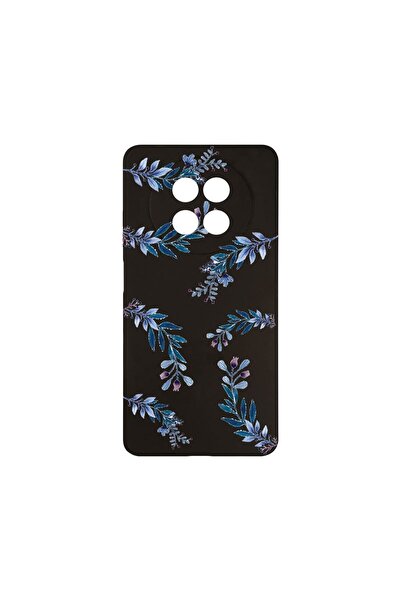 bestcase ¬Æ Husa Slim SIlicon 0.8MM, Compatibila Cu Realme 12 5G, Blue Flower...