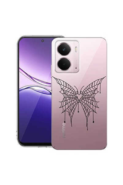 bestcase ¬Æ Husa pentru Realme P3 cu Design Butterfly, Clear Slim Silicon, An...