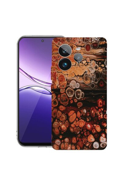 bestcase ¬Æ Husa pentru Realme GT 7 Pro cu Design Wood Pattern, Clear Slim Si...