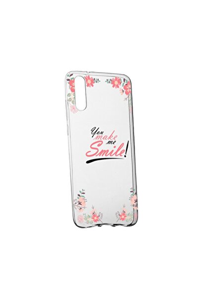 bestcase Husa Silicon, Transparent, Slim, You Make Me Smile, Huawei P20