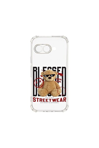 bestcase Калъф за Google Pixel 9a, BestCase® Anti Shock 1.5MM, Мече със сламк...