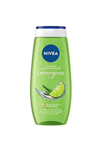 NIVEA Set of 4 x Oil&Lemongrass Shower Gel, 250 ml