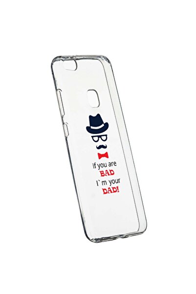 bestcase Husa Silicon, Transparent, Slim, Bad Dad, Huawei P10 LITE