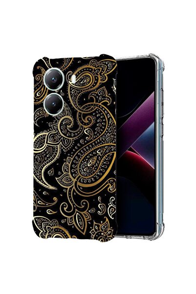 bestcase ¬Æ Husa compatibila Poco X7 Pro 5G, Anti Shock 1.5MM, Golden Pattern...