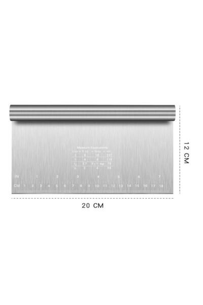 choice2 20cm 1Pc Stainless Steel Scale Cake Scraper Buttercream Edge Smoother...