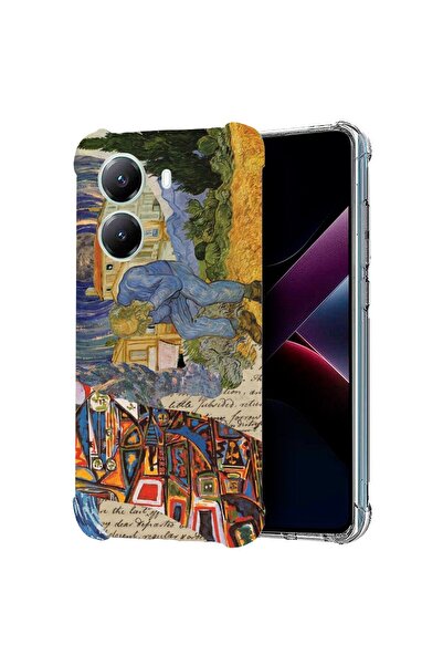 bestcase Съвместим калъф за Poco X7 Pro 5G, Удароустойчив 1.5ММ, Стил Ван Гог...