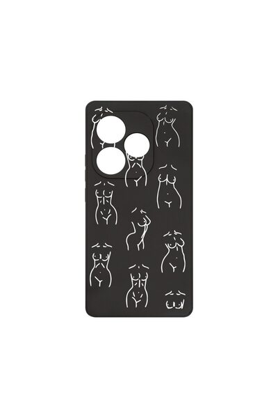 bestcase Премиум силиконов калъф, съвместим с Realme GT 6, тънък 1.2 мм, микр...