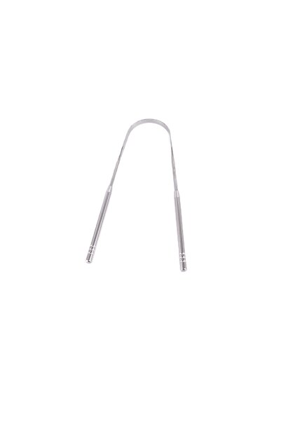 Choice11 Silver 4Colors Stainless Steel Tongue Scraper Metal Tongue Fresh Bre...