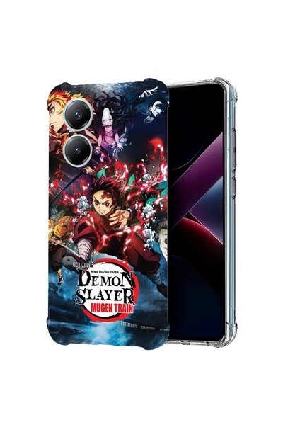 bestcase ¬Æ Husa compatibila Poco X7 Pro 5G, Anti Shock 1.5MM, Demon Slayer, ...