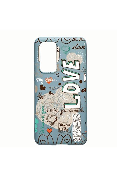 bestcase Husa Huawei P40, Love, rezistenta la uzura, anti-alunecare, din sili...