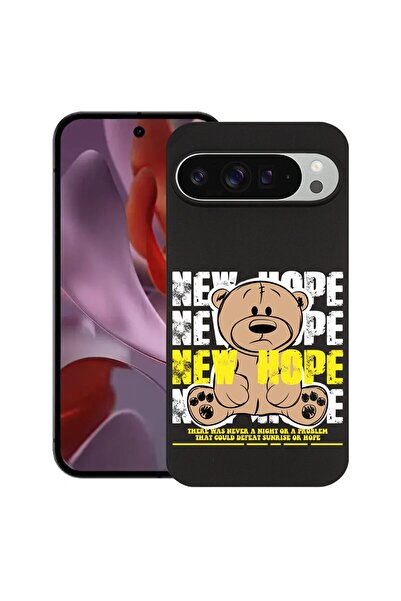 bestcase Силиконов тънък калъф за Google Pixel 10 / Pixel 10 Pro, Мече Нова н...
