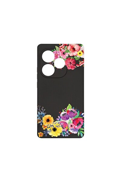 bestcase Husă Premium din Silicon, Compatibilă cu Realme GT 6, Model Floral, ...