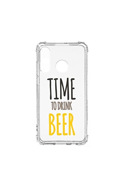 bestcase Husă antișoc din silicon compatibilă cu Huawei P30 Lite, Beer, Prote...
