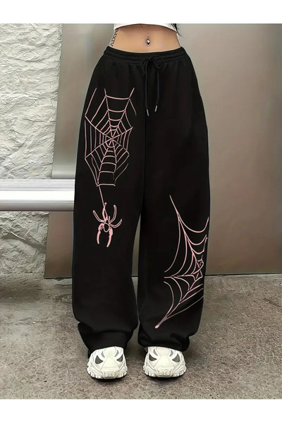 ZAVIXO Kadın Wide Leg %100 Cotton Pantolon Urban Günlük Stil