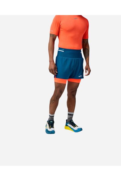 Brooks High Point 5 2-In-1 Short 2.0 Erkek Mavi Şort 211495470