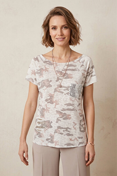YXL COLLECTION Tricou pentru femei, mărime mare, din lycra, cu decolteu bărcu...