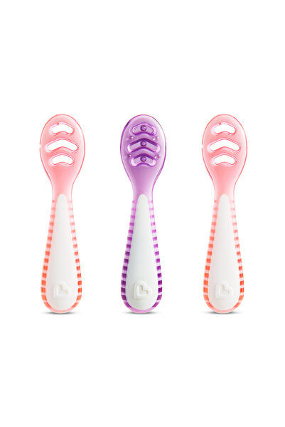 Munchkin Gentle Dip First Baby Spoon |   Set of 3 |   4 Months+ |   Progressi...